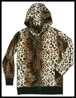   Leopard Zipper Hoodie sweatshirt XS S M L XL 2XL 3XL cheetah jacket
