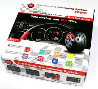 New  ORO TPMS Kit Wireless Tire Pressure Monitoring System W401 Car 