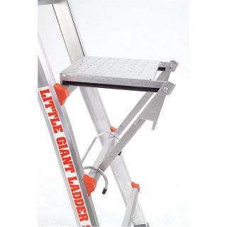   Work Platform   Aluminum platform attaches to rungs of the ladder