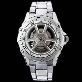 2008 Saab 9 3 Sport Sedan Turbo Wheel New Metal Wrist Watch