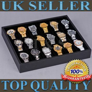   18 Watch Display Storage Tray Box Case Bangle Bracelet Jewellery –F