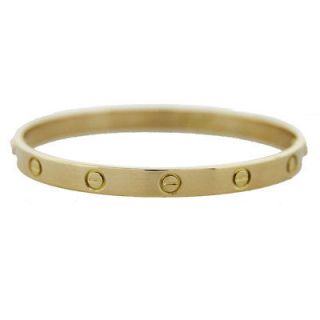 Cartier Love Bangle Yellow Gold Size 19 Cartier Pouch and Polishing 