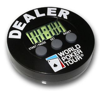 World Poker Tour Digital Dealer Button poker chip timer