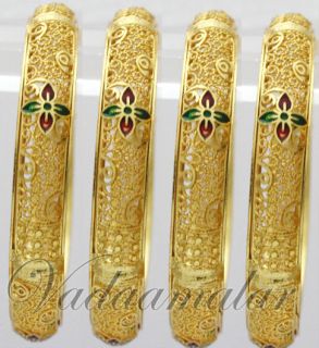 micro gold plated indian bangles bollywood bracelets bangle for sarees