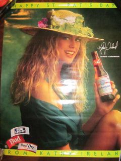 Kathy Ireland Budweiser 16 x 2 Hard Bodies Poster #1089