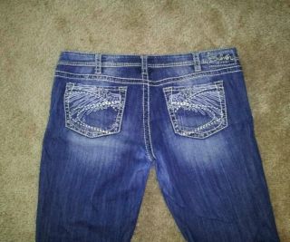 Womens Silver Jeans Size 36x33 Aiko Bootcut