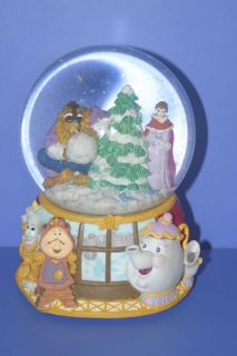 DISNEY BEAUTY & THE BEAST figure Snow Globe and Music box BELLE 