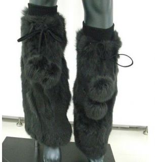 New Rabbit fur Leg Warmer Shoe muff Boot Cover