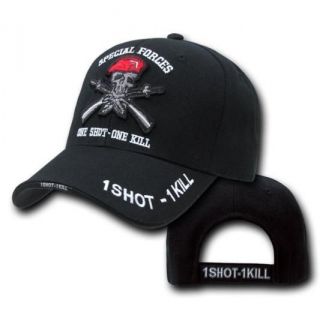   One Shot One Kill Skull Army Military Baseball Cap Hat Caps Hats