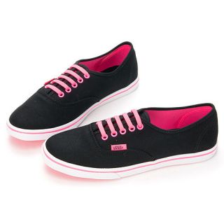 BN Vans Authentic Lo Pro Casual Shoes (Neon) Black/Pink 22131015 #V324