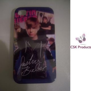 JUSTIN BIEBER HARD PHONE CASE FOR IPHONE 4 / IPHONE 4S BRAND NEW
