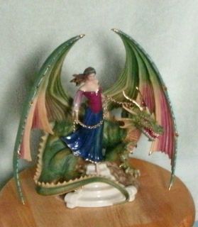 Franklin Mint Dragon Charm Porcelain Sculpture