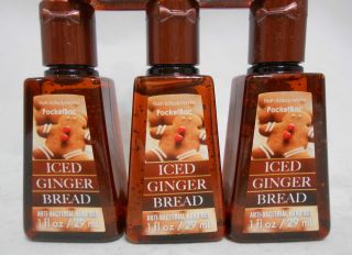 Bath & Body Works Iced Ginger Bread PocketBac Hand Gel Sanitizer 