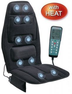 Relaxzen Comfort 10 Motor Massage cushion W/Heat. Lumbar Support 