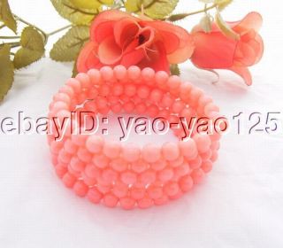 pink coral bracelets