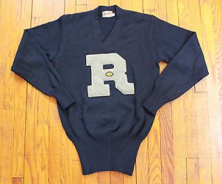 Vintage Football Letter Sweater Holes Zombie Player Costume Size 