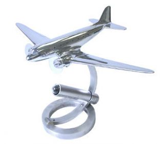 DC3 Desk Lamp Aluminum Airplane Aircraft Model Design Piece Iconic 