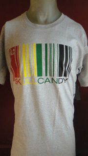NWT  Skull Candy Graphic Premium T Shirt Size Large Gray