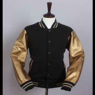 varsity jacket leather in Coats & Jackets