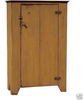   COLONIAL PAINTED PRIMITIVE COUNTRY CHIMNEY JELLY CUPBOARD PINE