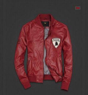   Mans PU Jacket Leather Motorcycle Coat Jacket 5colors/6sizes