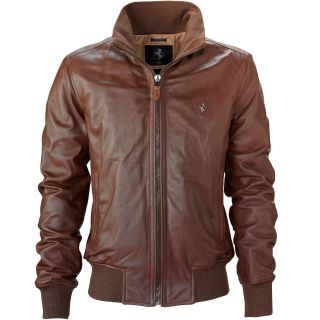 ferrari leather jacket in Mens Clothing
