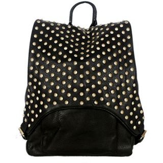 stud bags studded spike spiked backpacks bookbags punk bag new Black