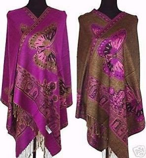 New Purple Double side butterfly pattern/Scarve​s & Wraps/ShawlFre 
