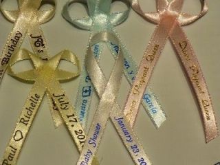 100 Personalized Printed Ribbons for Wedding/Favor