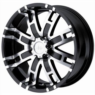 20 inch HELO HE835 black wheels rims 8x6.5 HUMMER H2