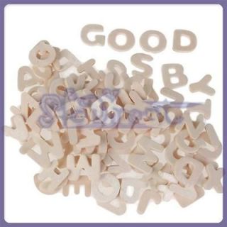 104 X Wood Alphabet Capital letter Craft Education Toys
