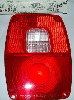 1967 1984 Ford Truck taillight new Step Side lense only F100 F150 F250 