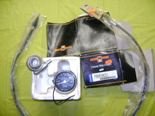   Mini Speedometer, Drive, & Cable 21 FX Panhead Chopper Custom FL XL