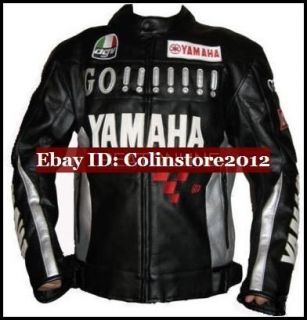 Motorcycle Motor Racing YAMAHA GO Leather Jacket M XXL NEW R1 