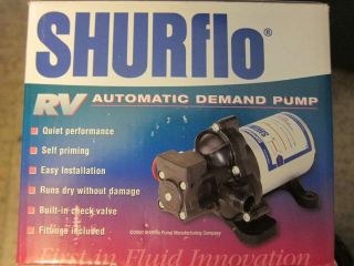  RV SHURflo Automatic Demand Pump 2088 492 444 Camper LOTS More Parts 
