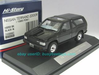   HI STORY GICO 1986 NISSAN TERRANO R3M BLACK pathfinder resin model car