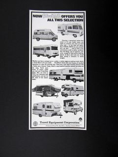 Travel Mate 5th Wheel Travel Trailer RV Campers 1973 print Ad 