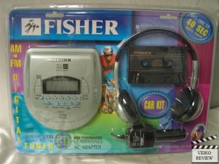 Fisher Personal CD Player with Car Kit (Cassette)