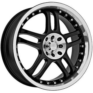 18 Black Akuza 421 Wheels Rims 4x100/4x114.3 4 Lug Civic G5 Cobalt 