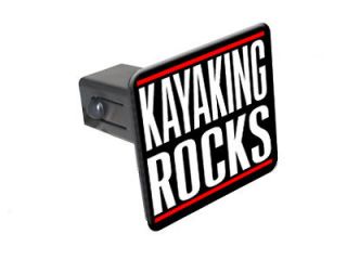 Kayaking Rocks   1.25 Tow Trailer Hitch Cover Plug Insert