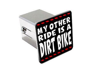 My Other Ride Is A Dirt Bike 2 Chrome Tow Trailer Hitch Cover Plug