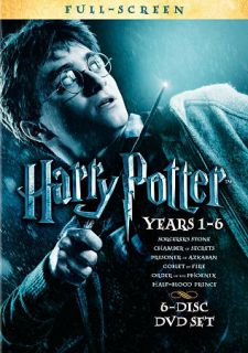 Harry Potter Years 1 6 DVD, 2009, 6 Disc Set, P S