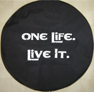   Live It on 32 Black Denim Tire Cover (Fits More than one vehicle