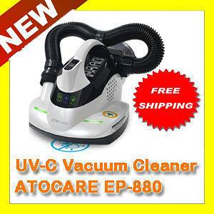 2012 NEW ATOCARE UV C Vacuum Cleaner for Bed Fabric EP 880 White