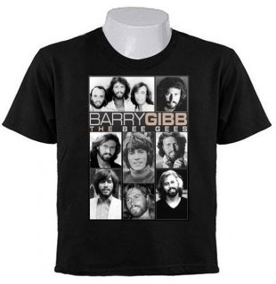 BARRY GIBB BEE GEES Tribute T SHIRTS POP THE BEST ROCK BAND Collage 