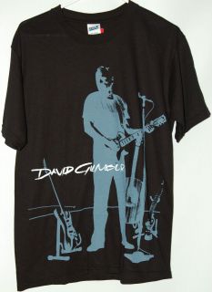 David Gilmour On An Island black T Shirt tee Pink Floyd guitarist