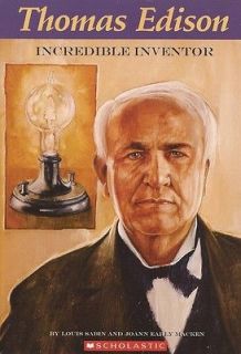 Thomas Edison Incredible Inventor Scientist Biography Young Readers