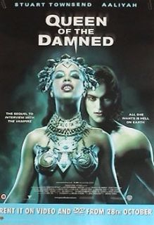 QUEEN OF THE DAMNED MOVIE POSTER AAliyah RARE HOT 17x24   PRINT IMAGE 