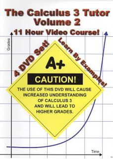 Jason Gibson Calculus 3 Tutor, Vol. 2   11 Hour Course DVD, 2008, 4 