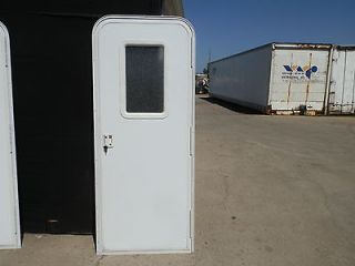 RV ENTRANCE DOOR WITH SCREEN R.O. 76 X 30 ( NEW )